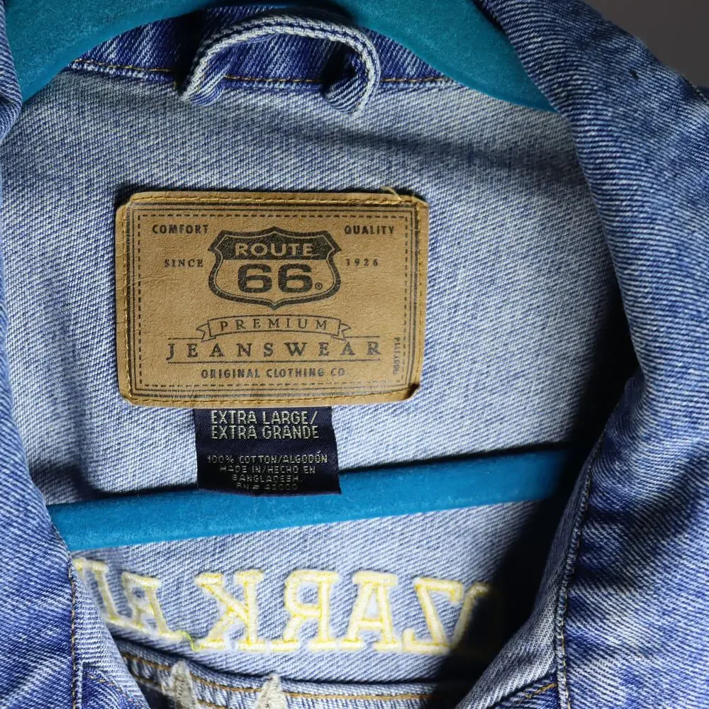 Route 66 Denim Jacket Ozark Riders‎ Harrisburg PA XL Embroidered